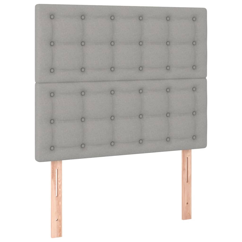 Cabecero de cama LED gris claro, 80 x 5 x 118/128 cm, altura ajustable con tiras USB RGB, cojín de tela resistente, cojín de pared moderno, adecuado para jóvenes y adultos en el dormitorio