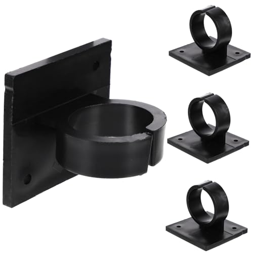 KONTONTY 4pcs Microphone Flag Station Clip Creative Logo Holder for Interviews Flexible Design Compatible with Microphones No Adhesive Included