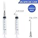 100 Pack Disposable 5ml/cc Lab Syringes with 22Ga 1.25 Inch Needle Luer Lock, Individually Sealed Packed
