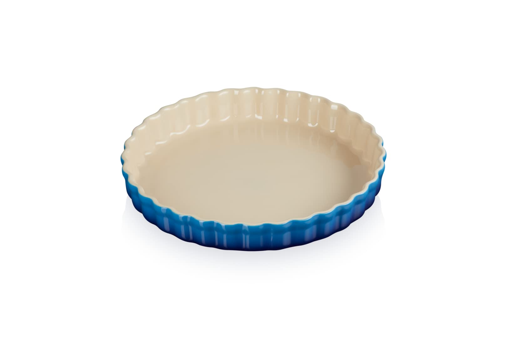 LE CREUSET Tarteform aus Steinzeug, 28 cm, 2.1 Liter, Azure, 71120282200001