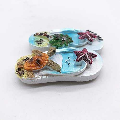 Imán Decorativo Triangular de Resina Miami Slipper miniatura 4