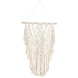 LANGLEBIGES MATERIAL: Diese süße kleine Wandbehangkunst aus hochwertiger Baumwollschnur und Holzdübel. Sehr stark und langlebig. Wunderschönes, langlebiges und umweltfreundliches Dekor, geeignet für den Innenbereich.