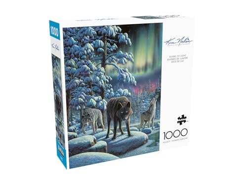 Buffalo Games - Rivers of Light - Rompecabezas de 1000 piezas para adultos | Arte de Kim Norlien, Hecho en EE.UU., Cartón reciclado, Tamaño terminado 26.75 x 19.75 pulgadas, Incluye póster, Arte para enmarcar, Ideal para regalo miniatura 3