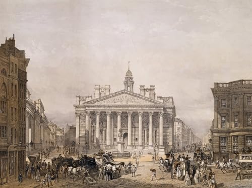 Tableau Royal Exchange Edmund Walker impression d'art sur toile 60x90cm pour salon