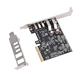 Taux de transfert haute vitesse : cette carte adaptateur adhère à la norme USB 3.2 Gen2 10 Gbit/s, tous les ports USB Type C et USB Type A offrent une bande passante de 10 Gbit/s (la vitesse peut diminuer lorsque les deux ports sont utilisés). Cette carte d'extension peut transférer un fichier de 2 Go en seulement 1,6 seconde et gère facilement les tâches gourmandes en données telles que les transferts de fichiers volumineux, les téléchargements de jeux, l'édition sonore et la conception