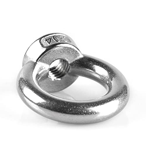 KYYLZ 10 Stück Ringmutter M8 Augenmutter 304 Edelstahl Gewinde Ösenmutter Ringmuttern Augenmuttern Hardware Ringösen zum Heben von Zubehör Augenmutter