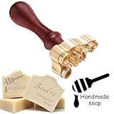HJX Custom Soap Logo Stamp for Homemade - Personalized Soap Stamp DIY Your Logo Design,Text for Soap Crafter Maker,Branding & Gifting