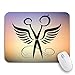 Produktbild Gaming Mouse Pad Zubehör Scissors Wings Silhouette für Schönheit und Friseursalon rutschfeste Gummiunterlage Computer Mousepad für Notebooks Mausmatten