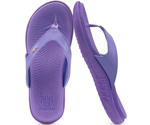 Image of KuaiLu Women's Orthotic Arch Support Flip Flop Sandals