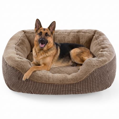 Image of XL Dog Beds Large Sized Dog, Washable Orthopedic Warming Soft Sleeping Durable with Anti-Slip Bottom