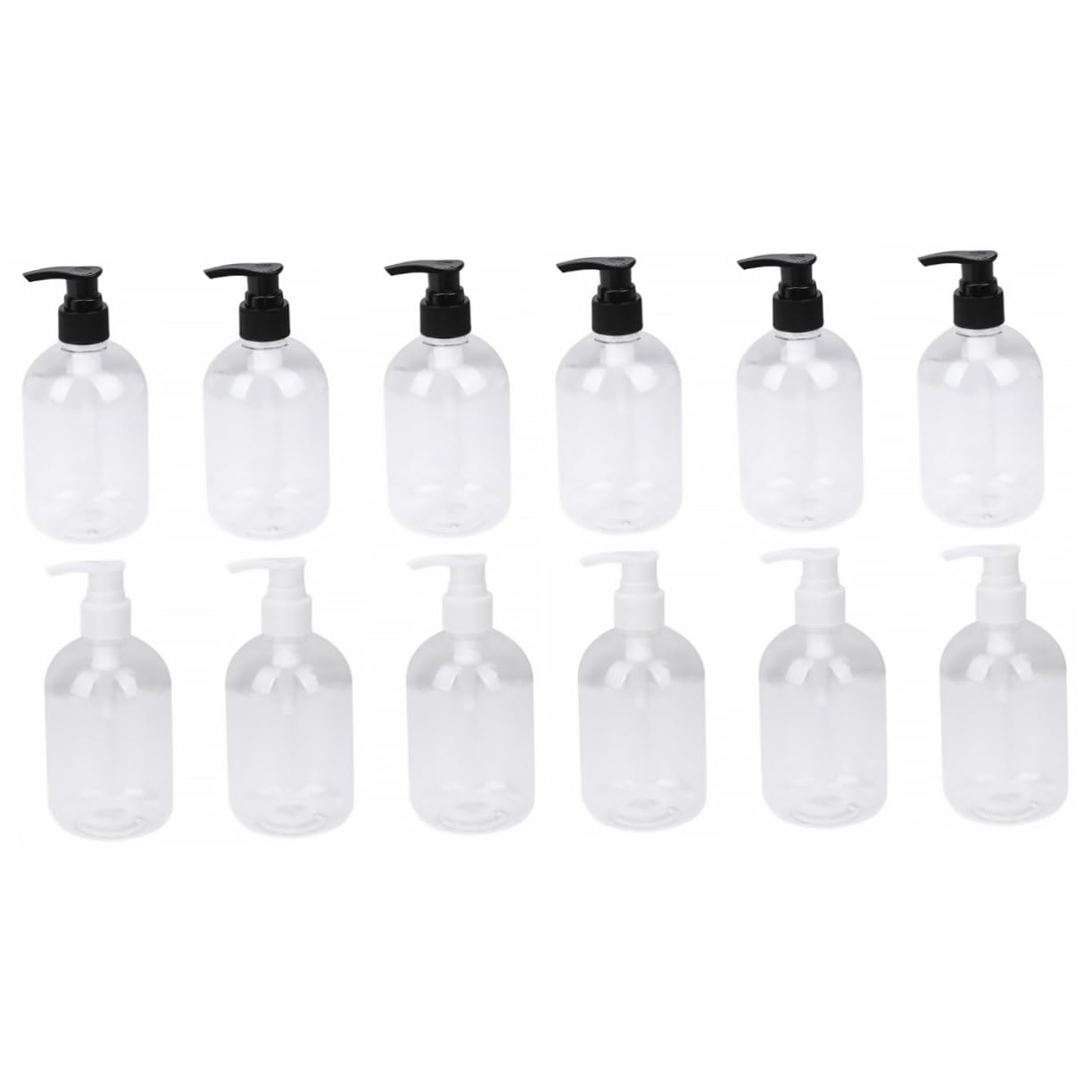 Housoutil 2 Set Di Contenitori Per Lozione Riutilizzabili Da Viaggio 350 Ml Flacone Di Shampoo Ricaricabile Per Bagnoschiuma E 6 Pezzi*2