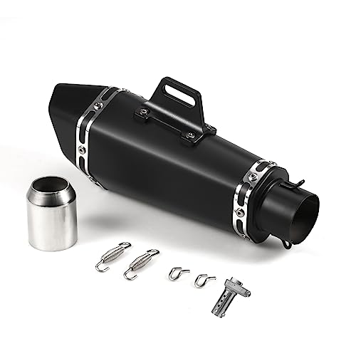 Shkalacar Silenciador de Escape Moto 38 51mm Universal, Tubos de Escape de 1,5 a 2 Pulgadas, Tubo de Cola de Repuesto Resistente a Altas Temperaturas para Motocicleta