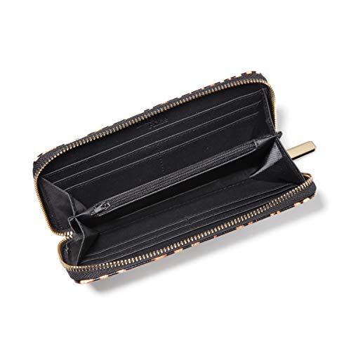 Daisy Rose Women’s Zip-Around Wallet & Phone Clutch With Rfid Blocking, Pu Vegan Leather - Leopard #TOP2