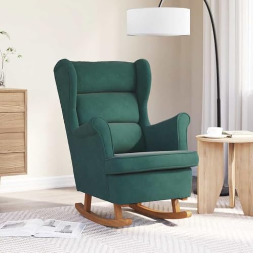 Sillón Plegable Terciopelo Verde Oscuro miniatura 2