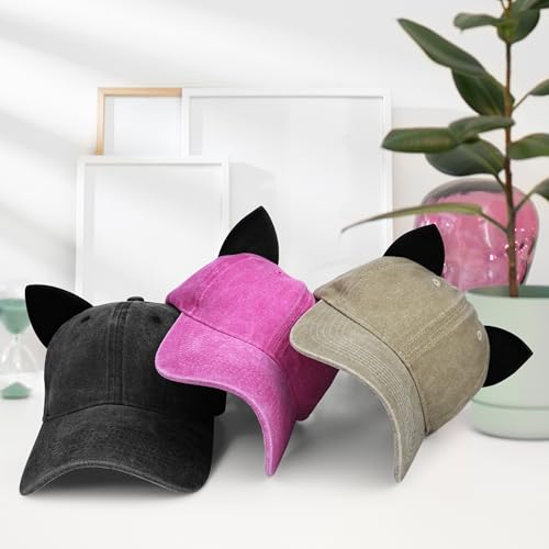 Image of Mens Baseball Cap Baseball Hat Funny Trucker Hats for Men Women Cute Beanie Distressed Cap Ponytail Hat for Women