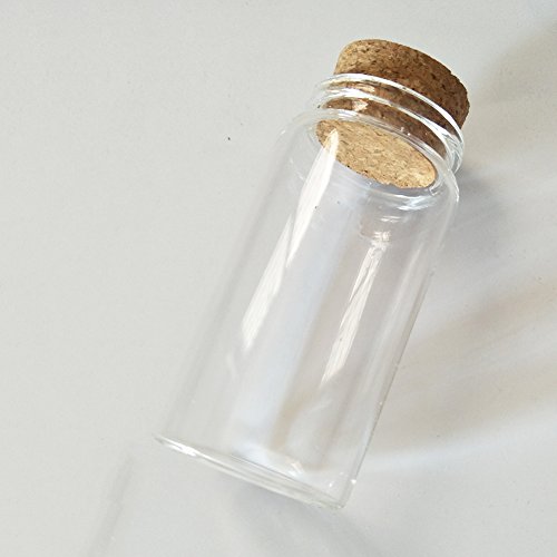 3Pcs 100Ml Small Glass Bottles Vials Jars Glass With Cork Stopper Storage Bottle 100Ml 47X90Mm(1.85X3.54Inch) #TOP2