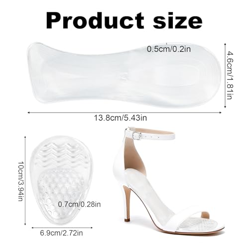 2 pares de plantillas para tacones altos para mujer miniatura 2