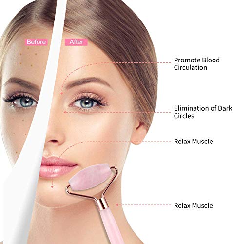 image for Sgxyrzmx Jade Face Roller, Women Anti Aging Facial Rollers Massage Too