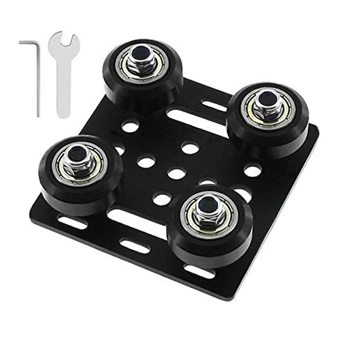 FEYRINX Openbuilds V Gantry Plate Set Small V-Wheel with Plate 3D Printer Parts or 2020 V-Type Aluminum Profile Wheels
