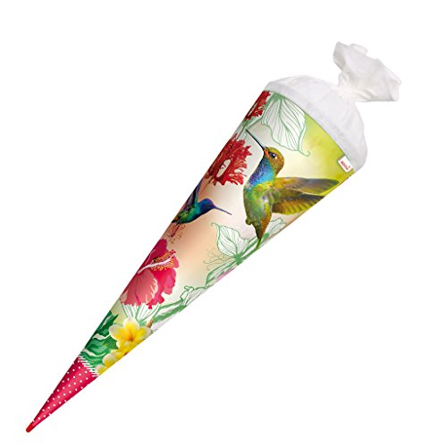 Preisvergleich Produktbild Roth Schultüte Kolibri Zuckertüte Tüll Filz Schulanfang Einschulung Schule: Größe: 70 cm