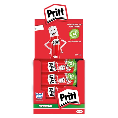Pritt Klebestift, kinderfreundlicher Kleber für Schule & Büro...