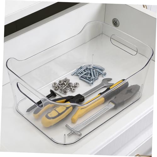 Boîte de rangement plastique PET lavable avec poignées intégrées - 8