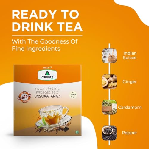 Té instantáneo masala sin azúcar 432 g 36 sachets miniatura 2