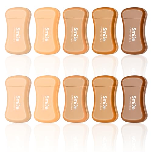 Temiary 10 Pcs Mini White Correction Tape, Smooth Pull Out