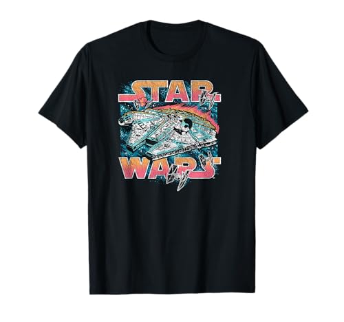Star Wars Millennium Falcon Space Chase t-shirt vintage coton haut de gamme