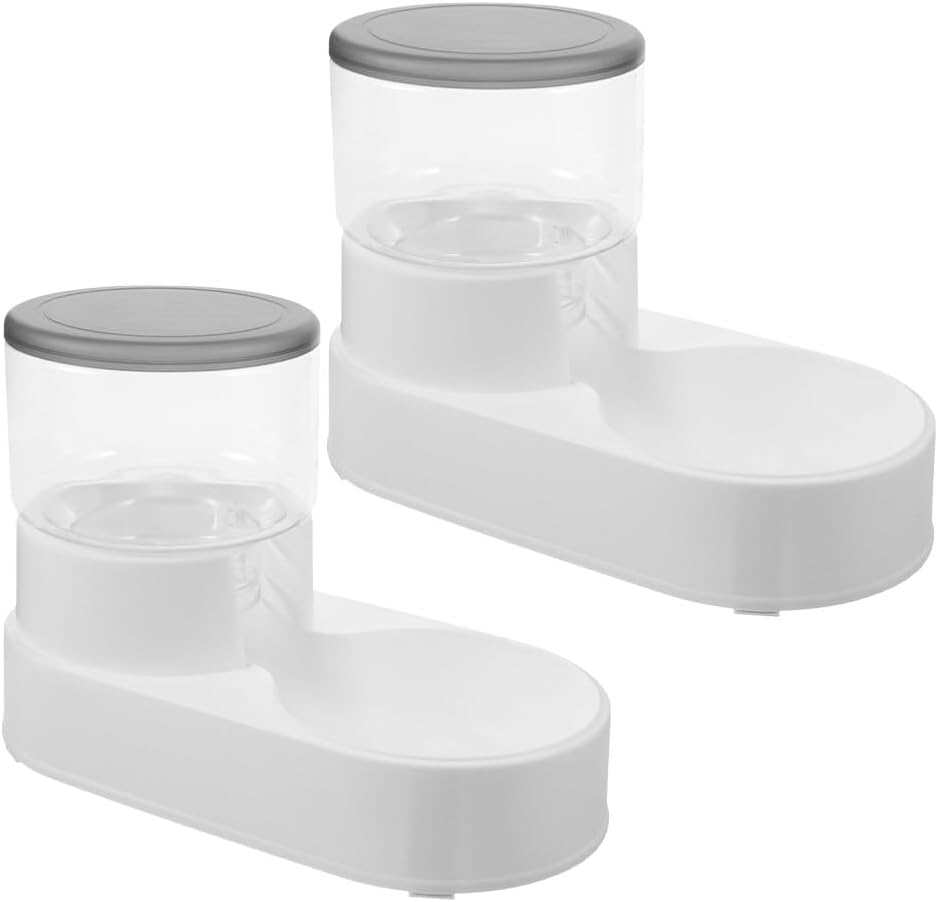 Milisten 2pcs Automatic Pet Feeder Water Dispenser Multi-Purpose Dog Cat Watering Device Capacity Easy to Fill Break-Resistant for Dogs and Cats