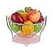 WZHZJ Fruit Plate Balancez Fruit Basket Living Assiette de Fruits secs Chambre Fruits Assiette Égoutter Panier Moderne Couleur des ménages en Acier Inoxydable Fruit Plate