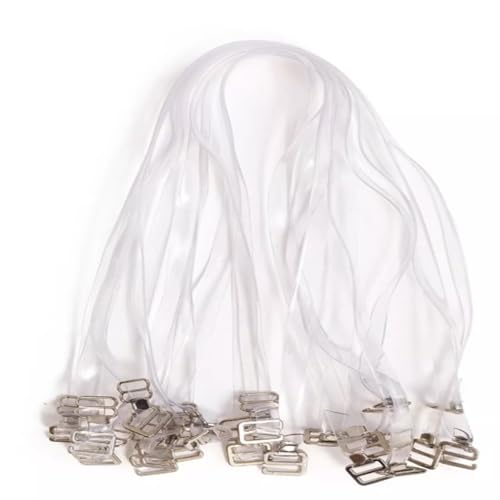 Kit Alça De Silicone 5 Pares Gancho Super Reforçado De Metal