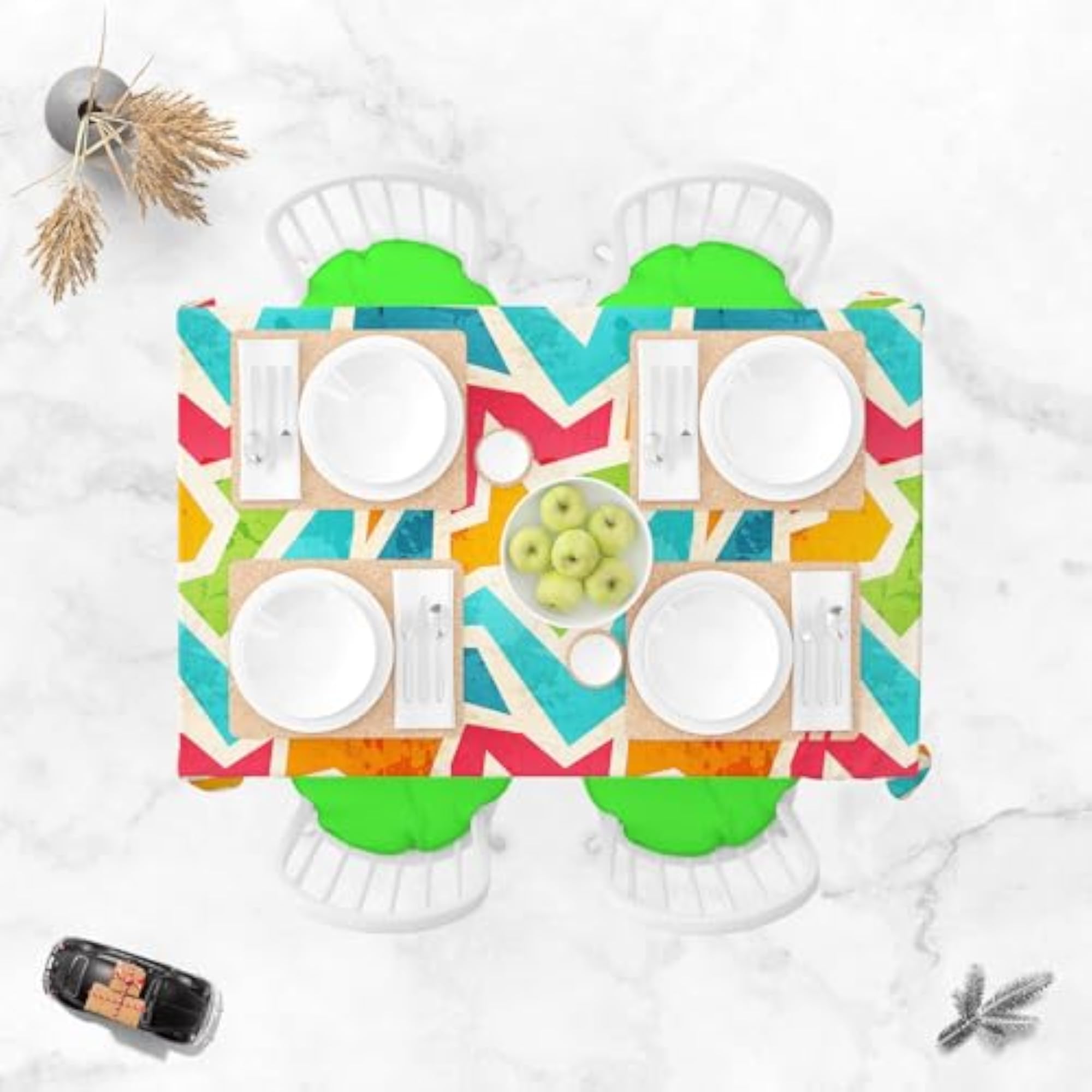 Geometric D1 Table Cloth Cover for Dining & Center Table