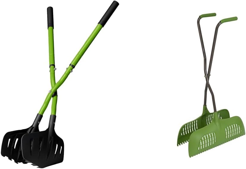 Earthwise Telescoping Leaf Clean-Up Tool Bundle with AMES Long Handle Leaf Grabber