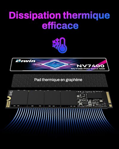 BIWIN Black Opal NV7400 2TB SSD Gen4x4, Read Speed up to 7450MB/s, NVMe M.2 2280 PCIe 4.0 Internal PC Solid State Drive for Laptop/Desktop/PS5 - Image 4