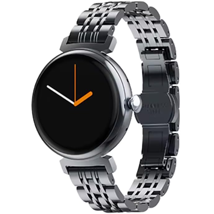 Image of Shyenah DM70: A Distinctive Blend of Tradition and Technology, 1.04 inch Compact AMOLED with Heartrate, BloodOxygen, Female Health, Voice Assistant, IP68, HD Bluetooth Calling, Password Protection (Black)