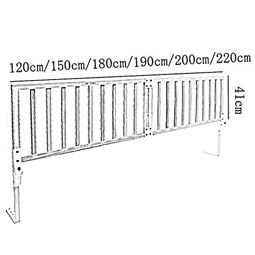 Barrera de cama infantil de madera ajustable de 150 cm 5