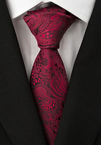 Image of Men's Necktie Classic Silk Tie Woven Jacquard Neck Ties 9 PCS