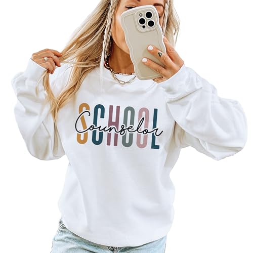 Aurlex Tees School Counselor Multicolor Sweatshirt - Future Guidance Counselor - School Student Graduation Gifts For Women - Counseling Sweater - Unisex Graphic Sweatshirt2