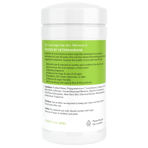 Nootie Waterless Shampoo Wipes For Dogs & Cats-Long Lasting Fragrances-Sold In Over 3000 Vet Clinics-Made In U.s.a. 70 Count #TOP1