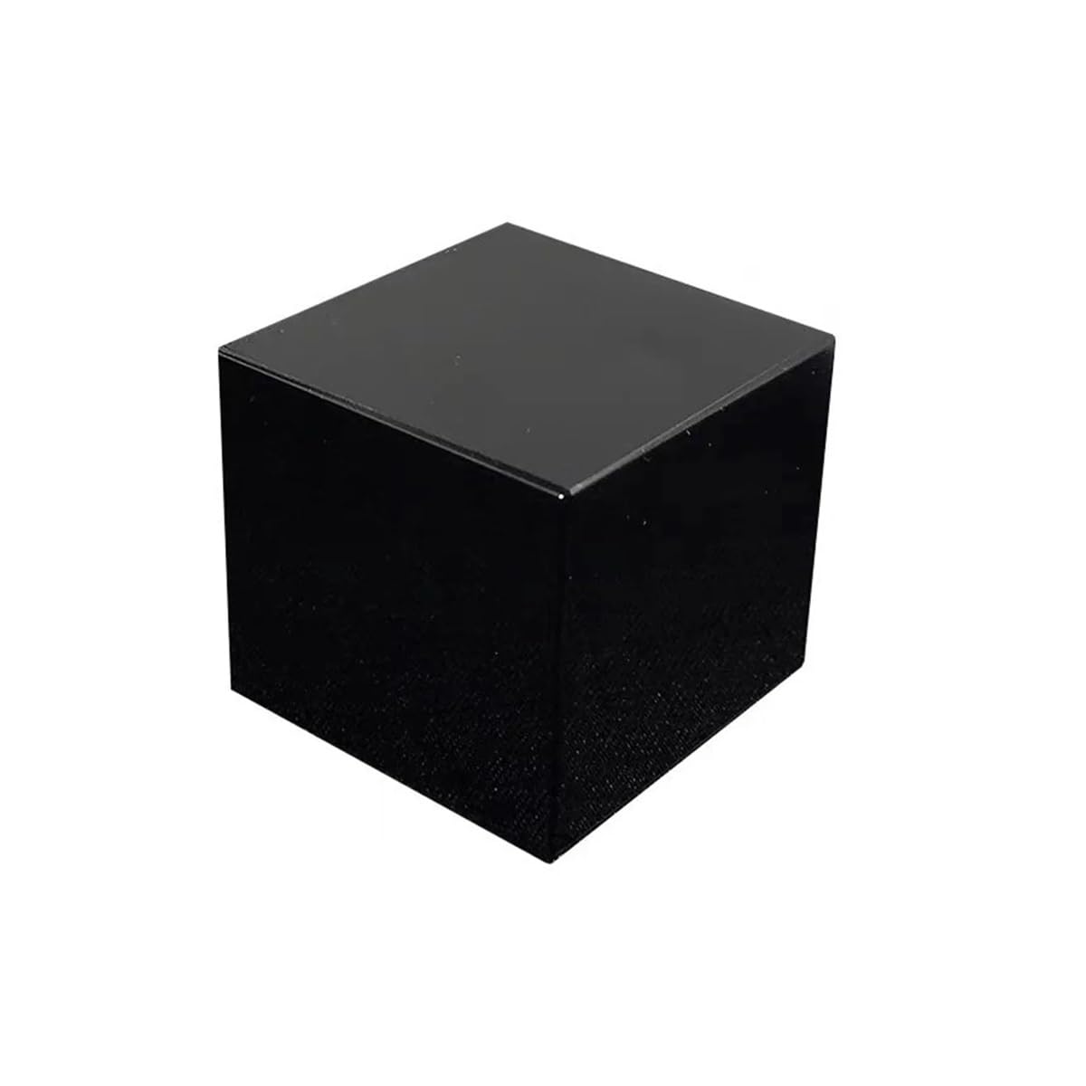 QWZTAEOZA 1pcs 7cm aboutg800g Obsidian Square Quartz Crystal, Polished Cube Stone