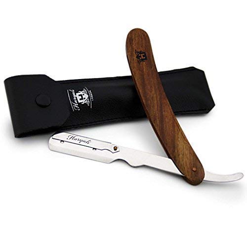 Pure Rose Wood Handle Barber Style Straight Men's Shaving Cut Throat Razor For All Kind of Shave