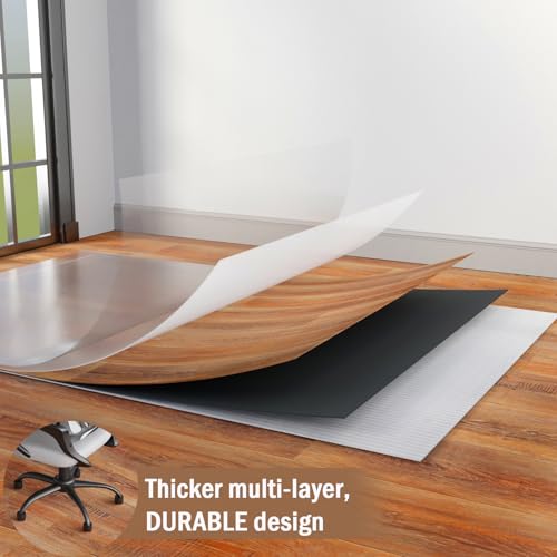 Oxdigi Vinyl Flooring Roll 107 sq.ft | 3'4"W x 32'10"L, PVC Leather-Like Linoleum Floor Covering, Waterproof Durable Heavy Vinyl, Easy to Install with Tape, Removable- No Adhesive Backing, Rustic Oak