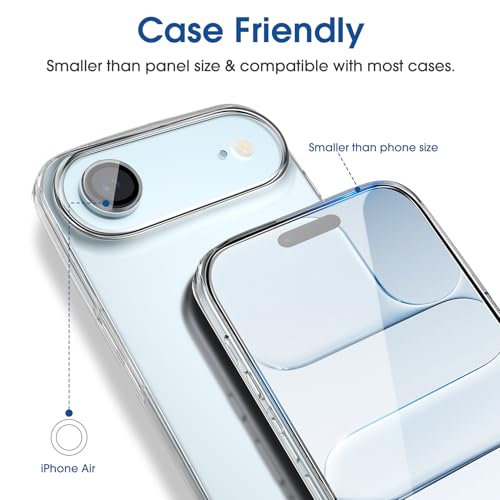 2-Pack amFilm OneTouch iPhone 18/17/16/15/14/13 Tempered Glass Screen Protectors - image 7