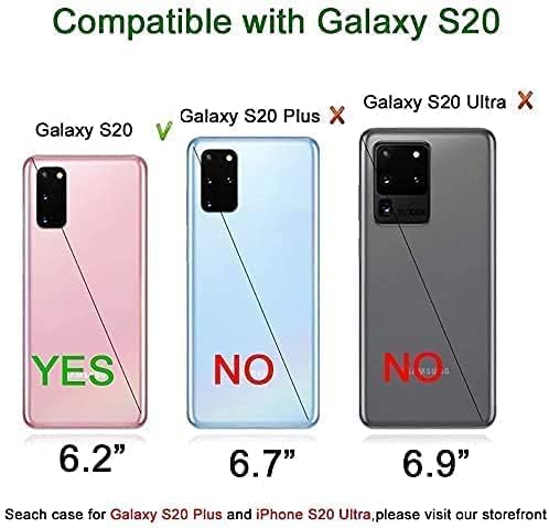 Miniatura 2 de NGB Supremacy Funda compatible con Samsung Galaxy S20S20 5G con protector de pantalla (película de TPU flexible), soporte de anillocorrea de muñeca,