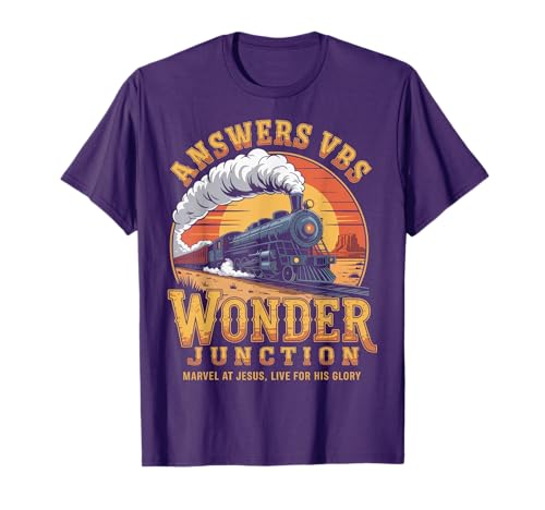 Answers VBS 2025 Wonder Junction Christian Train Glory T-Shirt