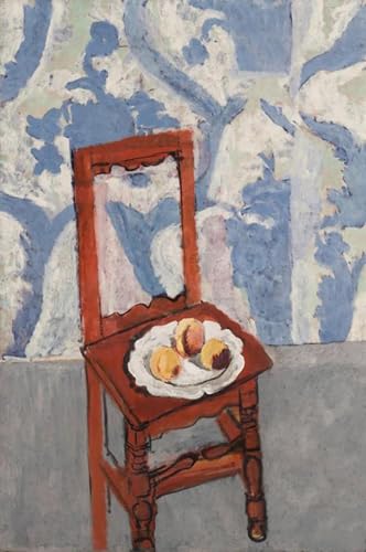 Peinture Henri Matisse Assiette de fruits sur chaise idée cadeau décoration originale