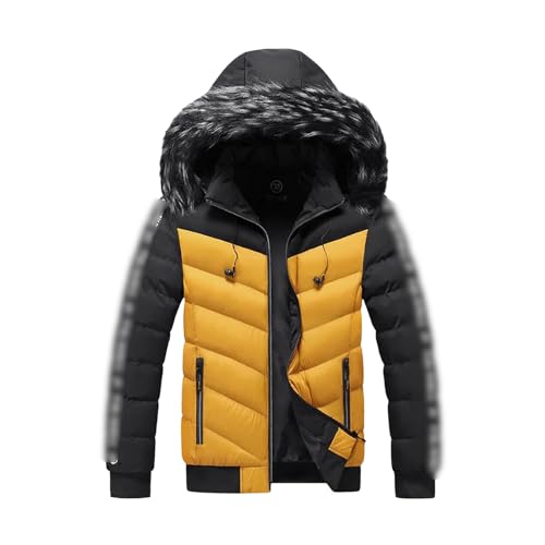 Veste d'hiver chaude pour hommes idéale pour le quotidien avec sa capuche en coton épais
