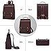 Cnoles Leather Backpack Purse For Women Fashion Ladies Vintage Bags Casual College Travel Backpacks Large bag Brown
