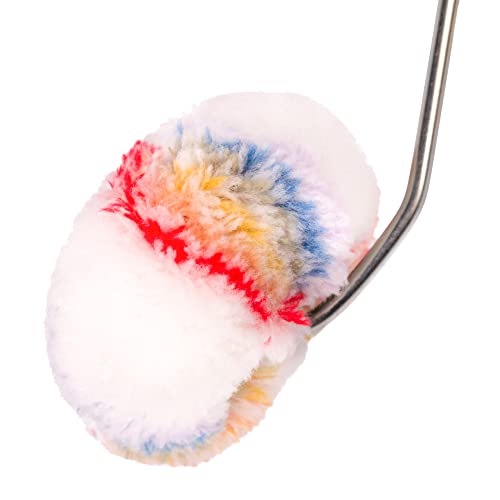 Mivos - Eckenroller Farbroller für Ecken mit Bügel - Innen-Farbroller - Malerrolle - geeignet für Dispersions-, Latex- und Acrylfarben - Eckroller